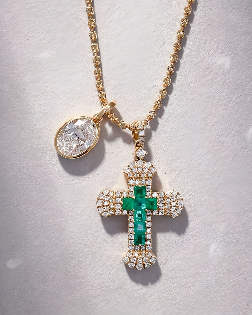 Olea Shine – Bezel Lab Diamond Necklace Pendant