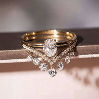 Nova Vee – Drilled Round Diamond Stacking Ring