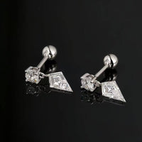 Astra Drift – Shield Drop Earrings