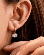 Debbie Multi-Cut Diamond Hoop Earrings