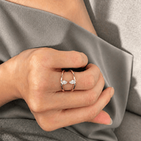 Marlow Twin Pear Diamond Ring