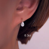 Mira Shapes – Drilled Lab Diamond Stud Earrings
