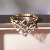 Nova Vee – Drilled Round Diamond Stacking Ring