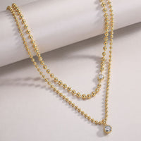 Vanya Orbit - 0.5ct Lab Diamond Beaded Necklace