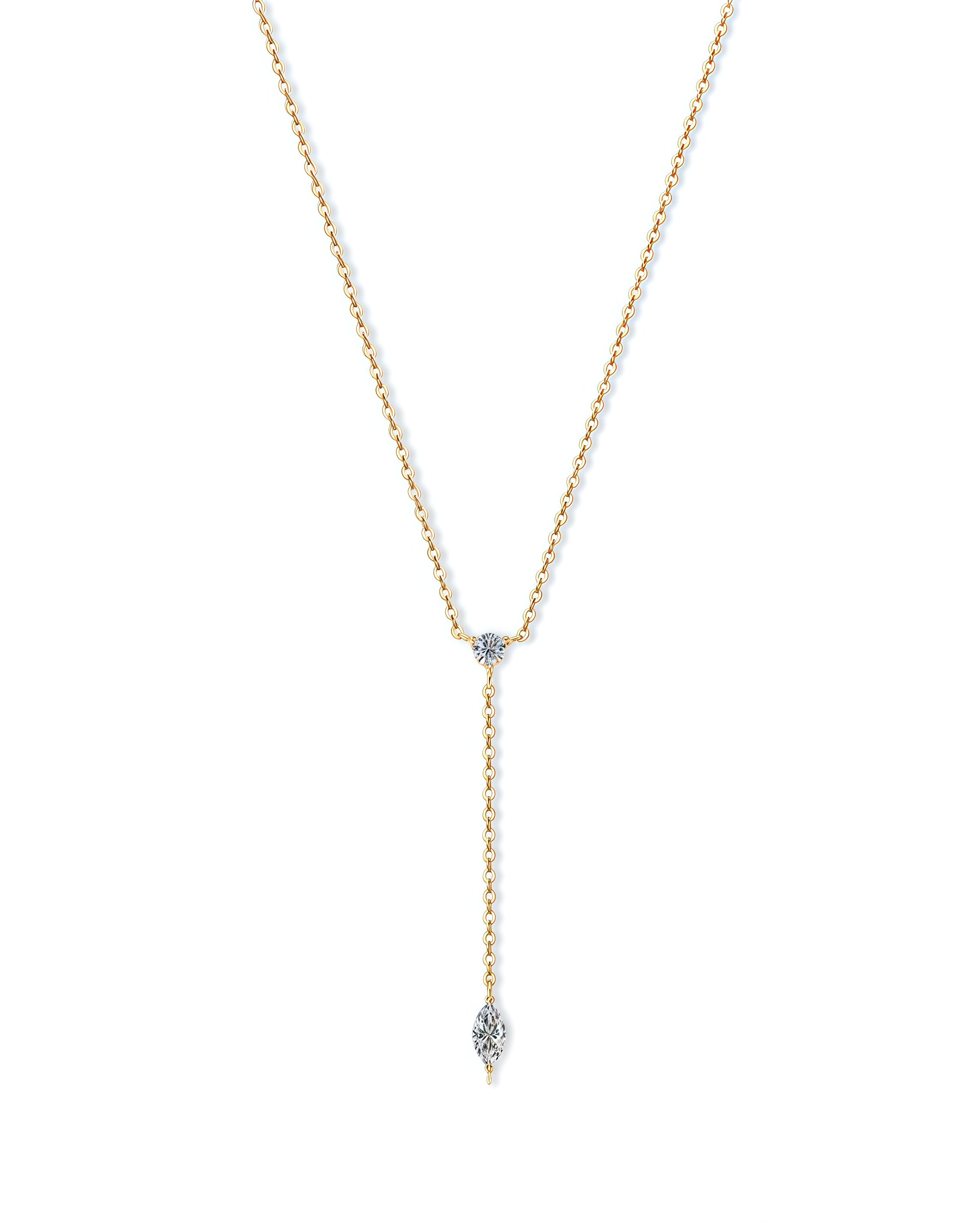 Cascade Line – Vertical Drop Necklace