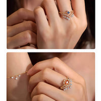 Nova Vee – Drilled Round Diamond Stacking Ring