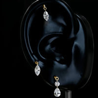 Mira Shapes – Drilled Lab Diamond Stud Earrings