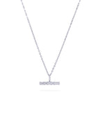 Aveline Small Diamond T Bar Necklace