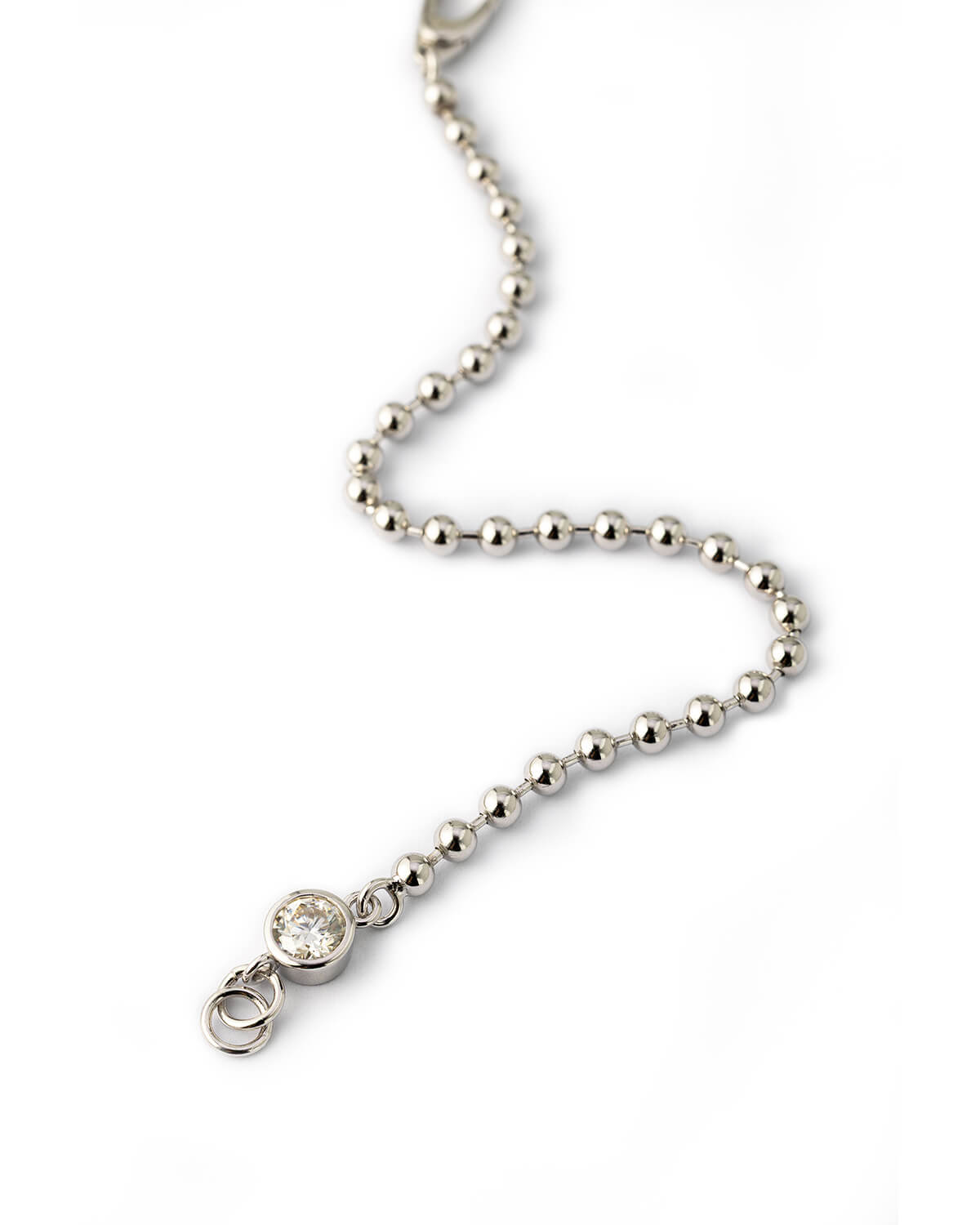 Kiora Bezel Diamond Bead Bracelet
