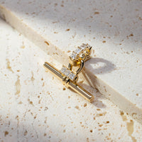 Vela Princess Lab Diamond T Bar Pendant