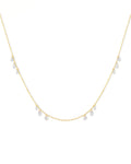 Halo Drift – Twelve Diamond Drilled Necklace