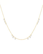 Halo Drift – Twelve Diamond Drilled Necklace