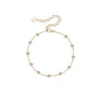 Elora Glint - Dainty Diamond Gold Bracele