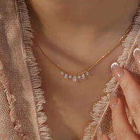 Lumi Drop – Pear Beaded Necklace