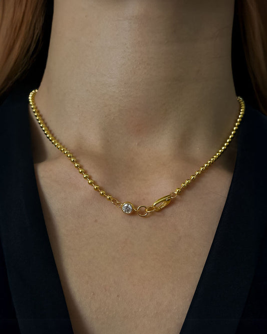 Lina Glow – Half Carat Beaded Necklace