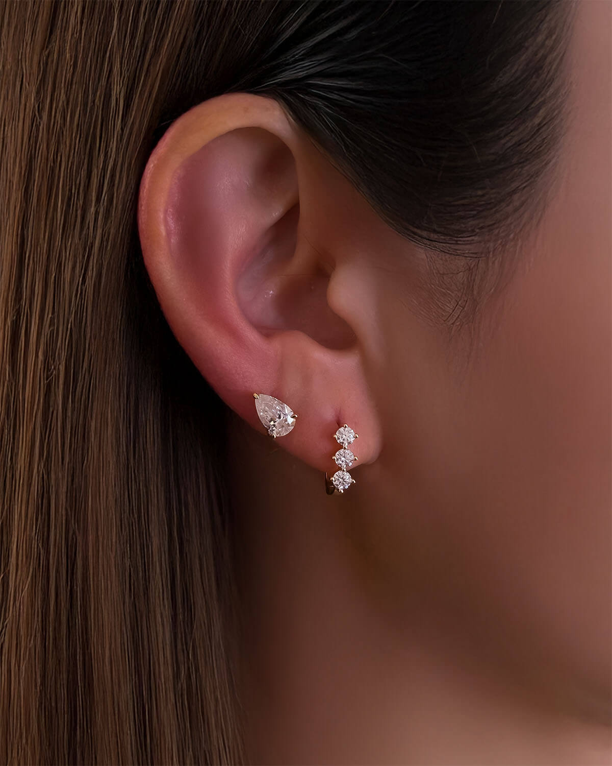 Tear Galaxy - 2ct Stud Earrings