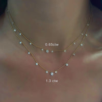 Stella Flow – 11 Diamonds Bead Necklace