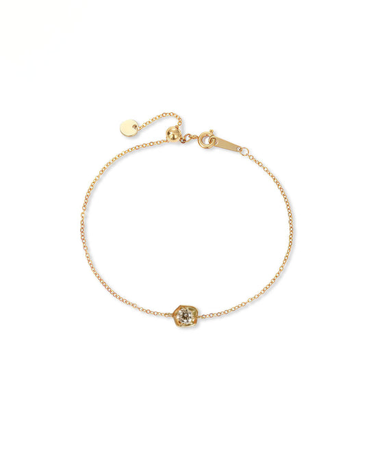 Sol Bean – Petite Bezel Diamond Bracelet