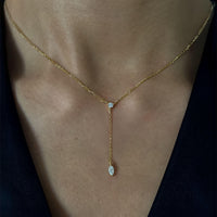Cascade Line – Vertical Drop Necklace