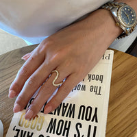 Serra Flow – Diamond Fine Waves Ring