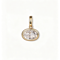 Olea Shine – Bezel Lab Diamond Necklace Pendant