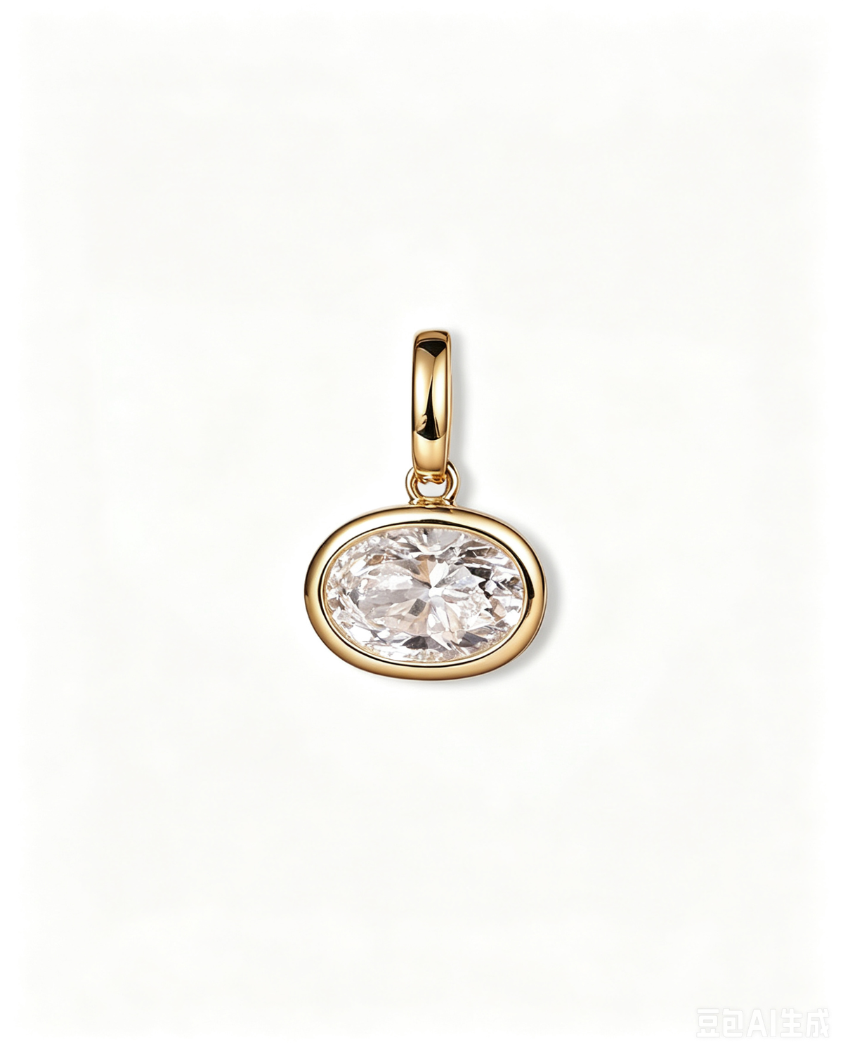 Olea Shine – Bezel Lab Diamond Necklace Pendant