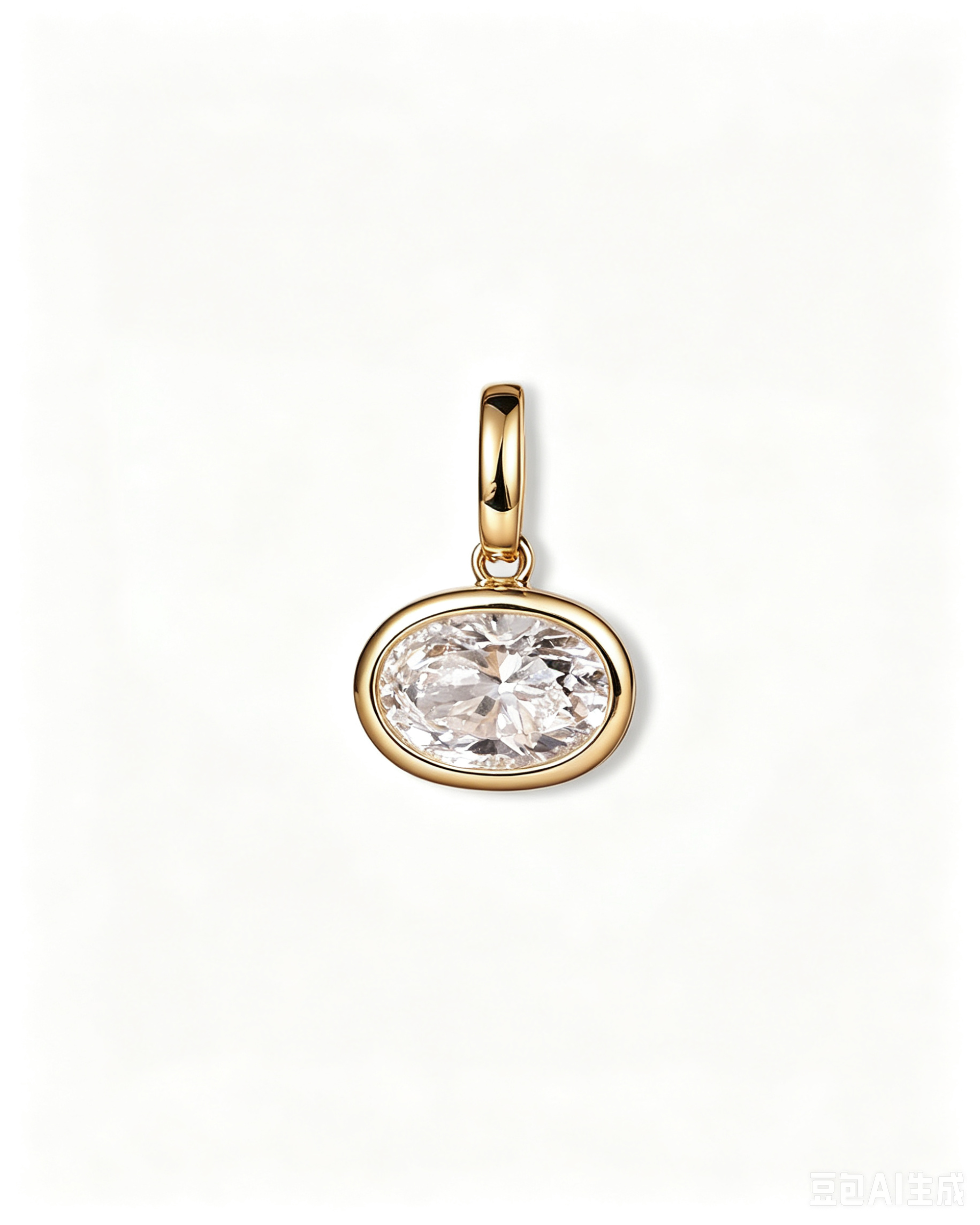 Olea Shine – Bezel Lab Diamond Necklace Pendant