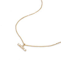 Aveline Small Diamond T Bar Necklace
