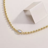 Vanya Orbit - 0.5ct Lab Diamond Beaded Necklace