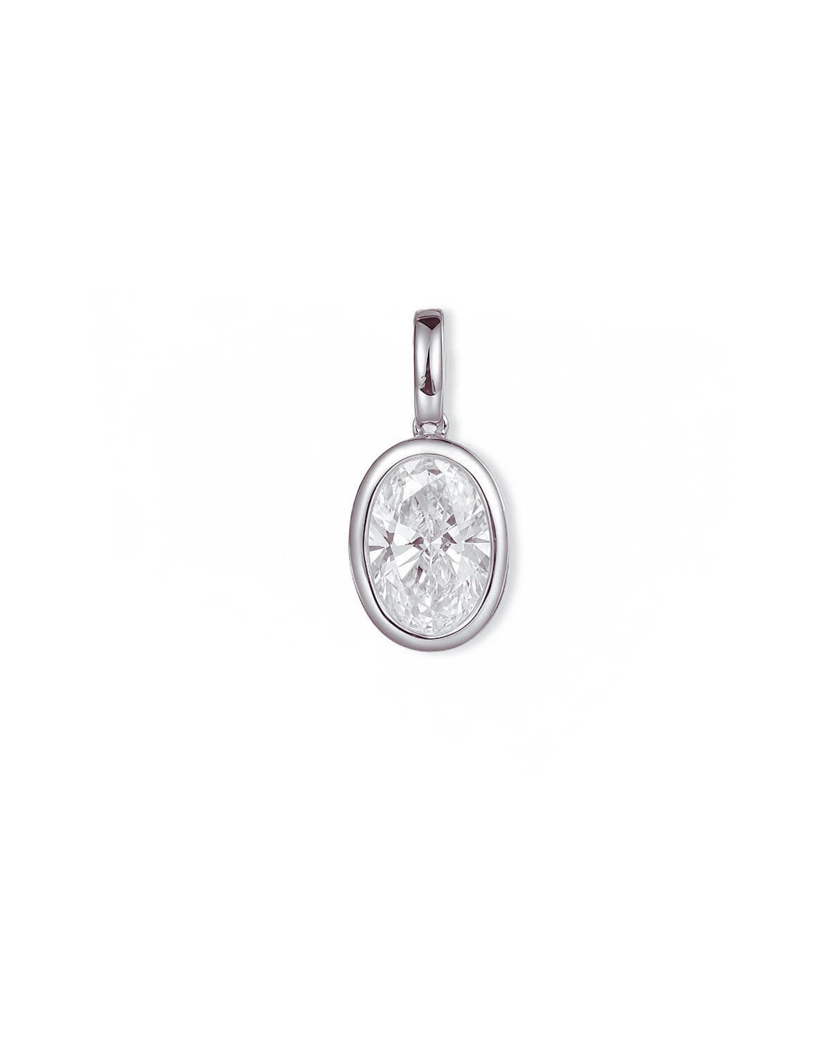 Olea Shine – Bezel Lab Diamond Necklace Pendant