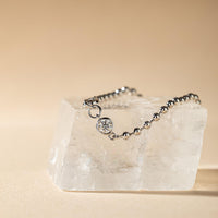 Kiora Bezel Diamond Bead Bracelet