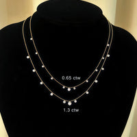 Stella Flow – 11 Diamonds Bead Necklace