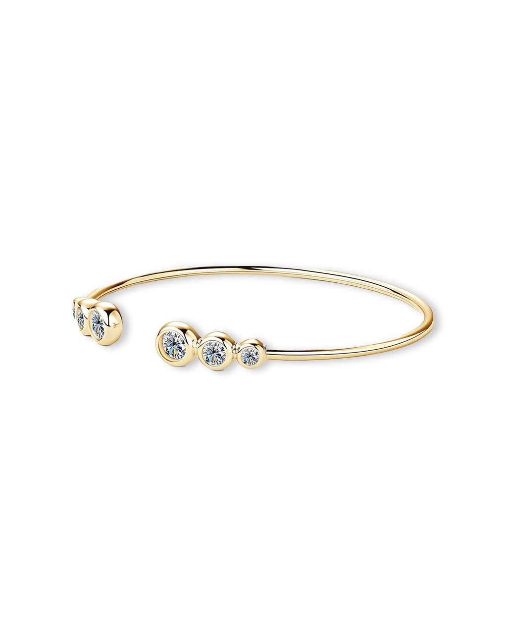 Luxe Orbit – Cuff Gold Bracelet