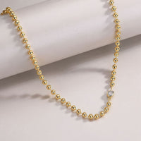 Vanya Orbit - 0.5ct Lab Diamond Beaded Necklace