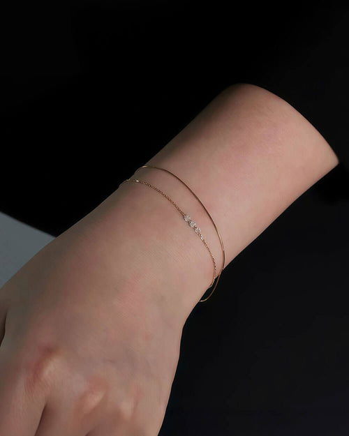 Astra Beam – Triple Diamond Layered Bracelet