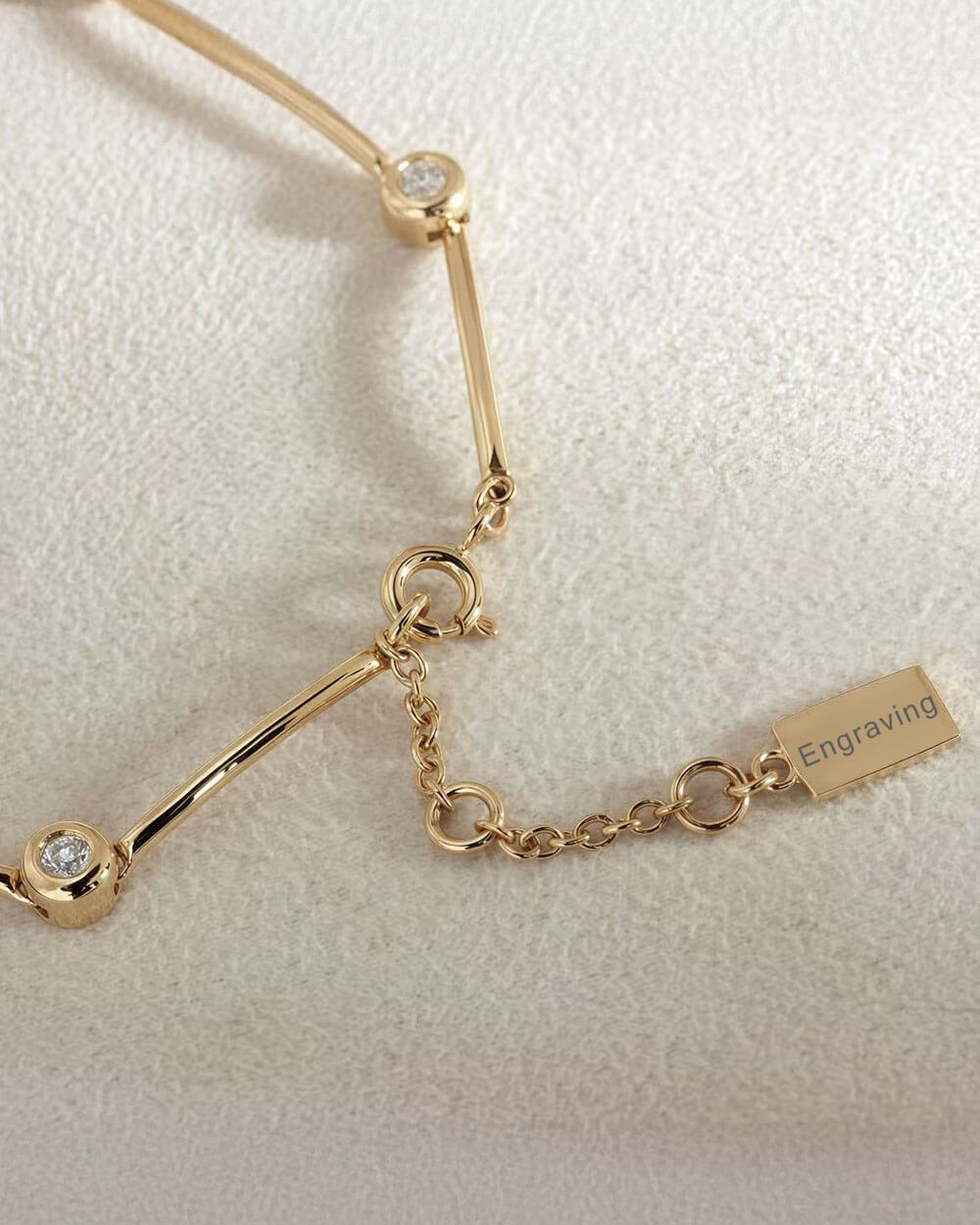Sol Link – Bezel Diamond Bracelet