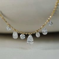 Lumi Drop – Pear Beaded Necklace