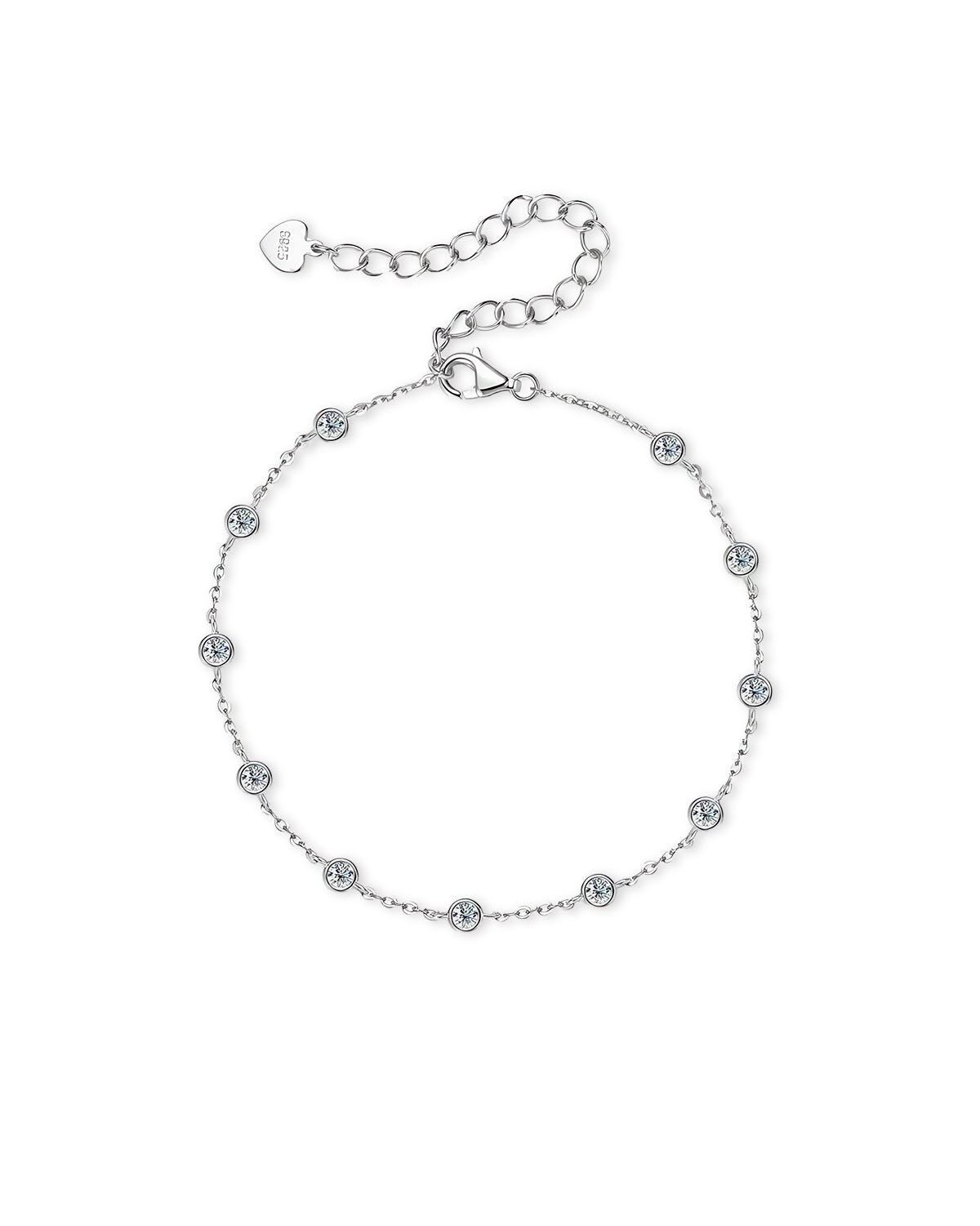 Elora Glint - Dainty Diamond Gold Bracele