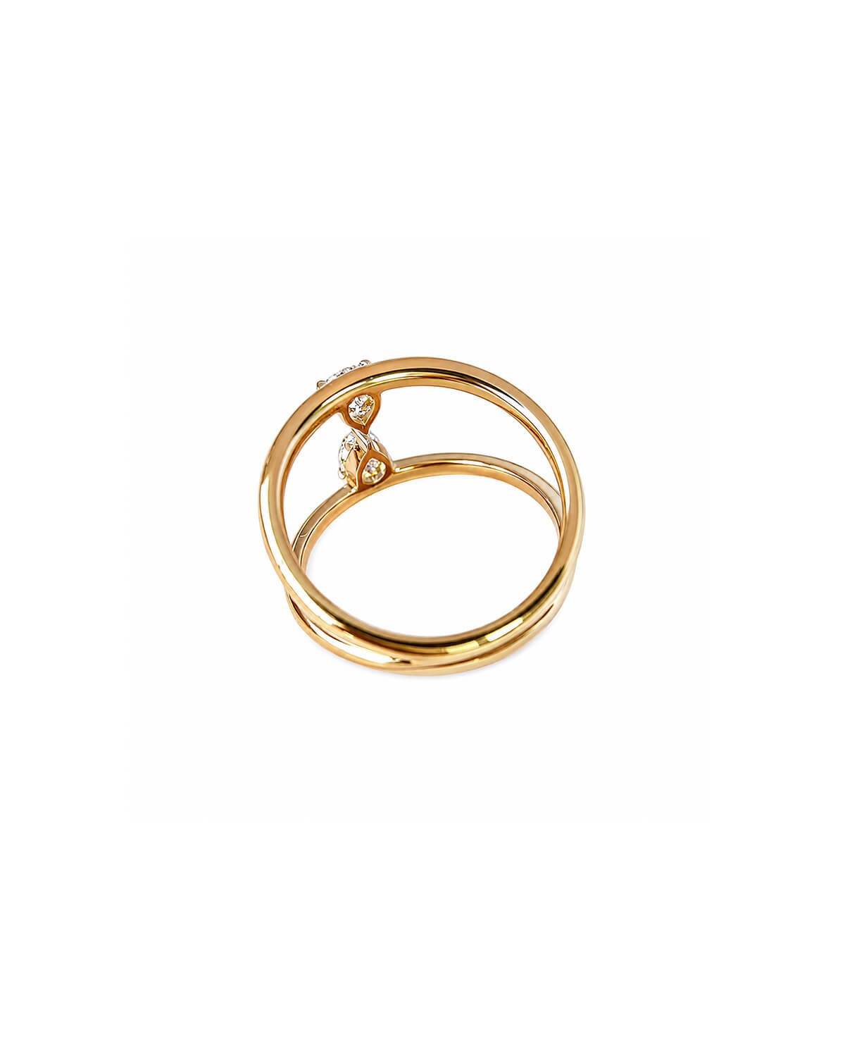 Marlow Twin Pear Diamond Ring