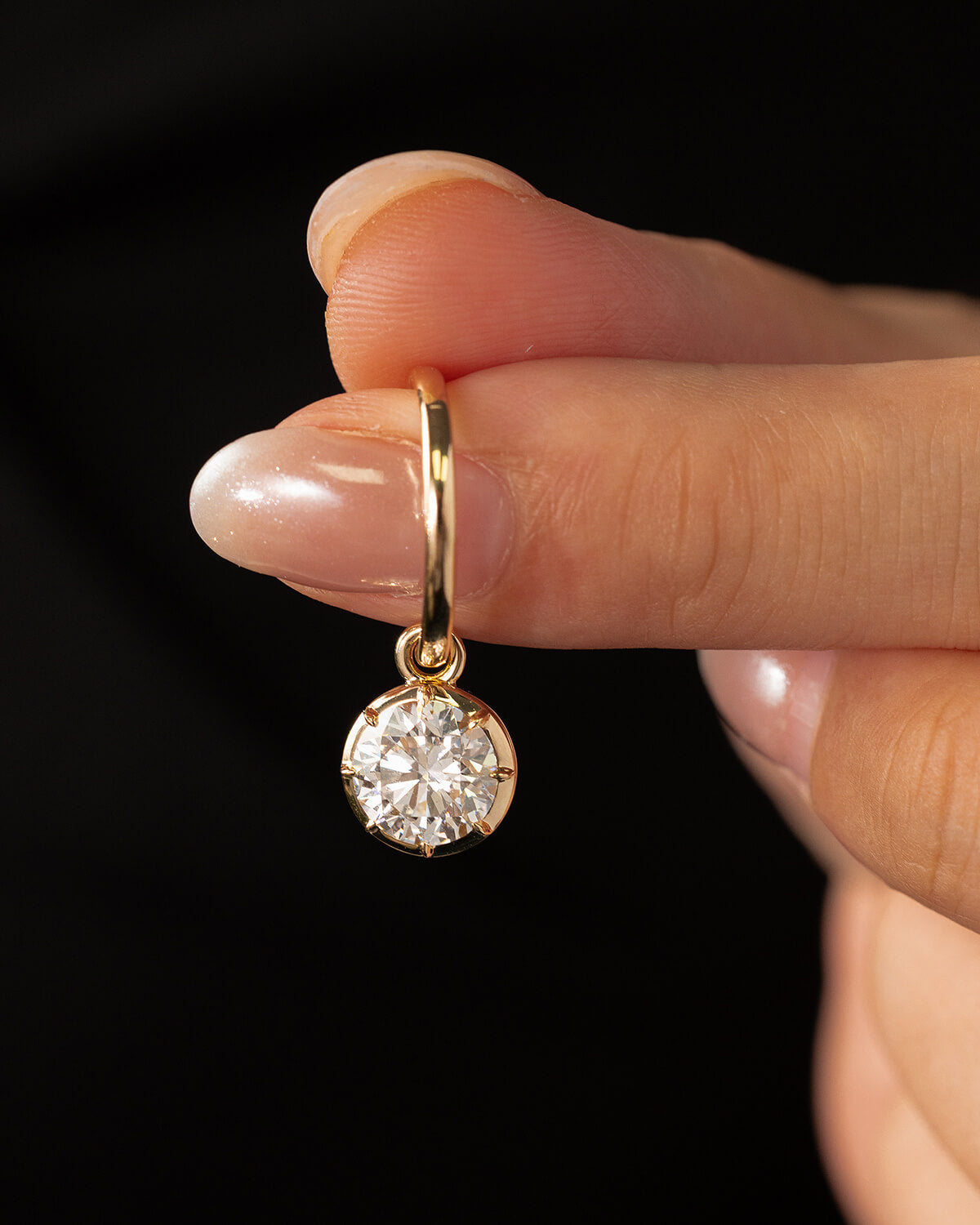 Debbie Multi-Cut Diamond Hoop Earrings