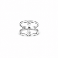 Marlow Twin Pear Diamond Ring