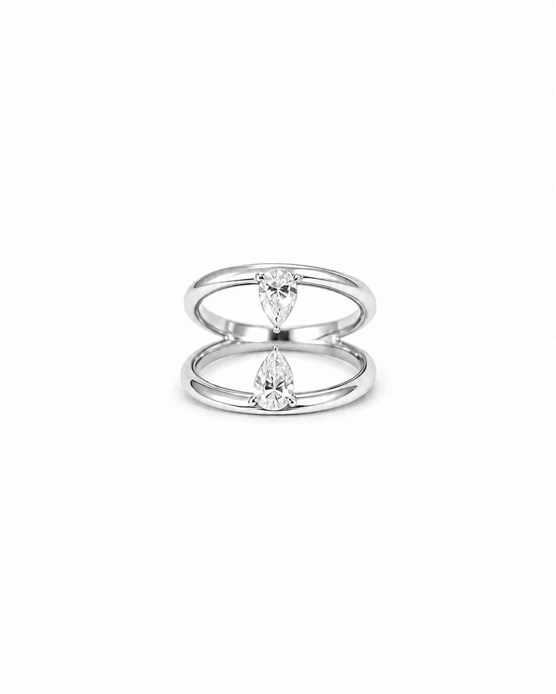 Marlow Twin Pear Diamond Ring
