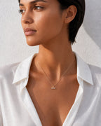 Aveline Small Diamond T Bar Necklace