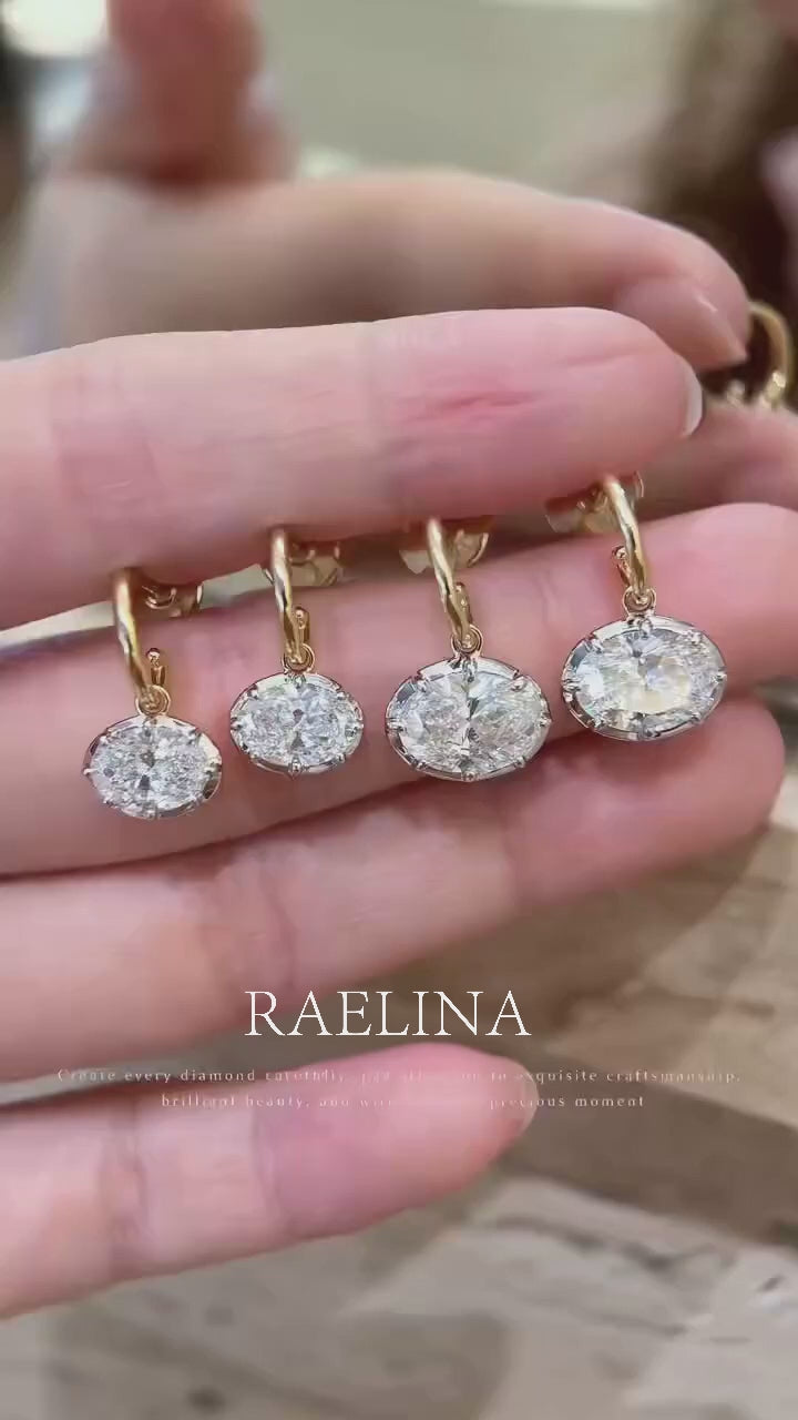 Debbie Multi-Cut Diamond Hoop Earrings